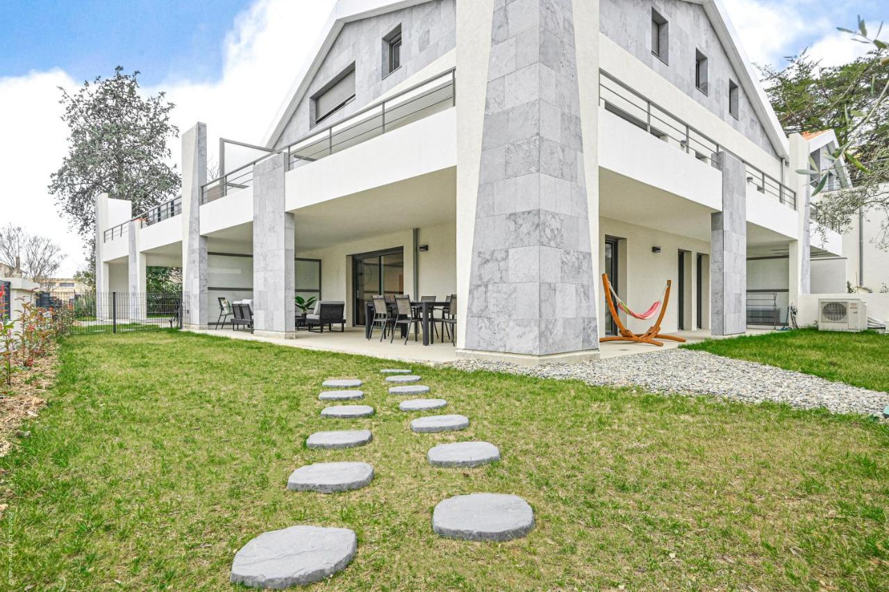 T4 NEUF - JARDIN-TERRASSE ET PISCINE – ACCÈS DIRECT PLAGES ET CENTRE VILLAGE – App C 12 Saint-Cyr-sur-Mer Eksteriør bilde